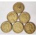 AUSTRALIA 1988-2009 . TWO 2 DOLLARS COINS . ERROR . SLIGHT MIS-STRIKE . 6 COINS
